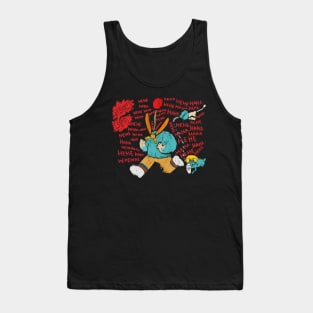 Human, Dog, Milk, Ballon, Cutting, Head, Laugh, and Stress is Meaningfull of Life Tank Top